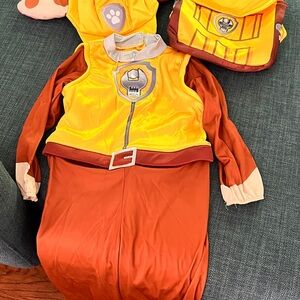 Nickelodeon Rubble Paw Patrol Costume - Yellow and Brown - Rubble